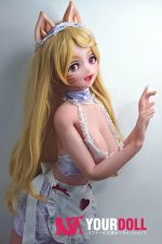 ElsaBabe 加古元子 AHR007 148cm-S ピンク肌 フルシリコン 猫娘 ケモノ系 メイド ラブドール - 画像 (10)
