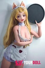 ElsaBabe 加古元子 AHR007 148cm-S ピンク肌 フルシリコン 猫娘 ケモノ系 メイド ラブドール - 画像 (12)