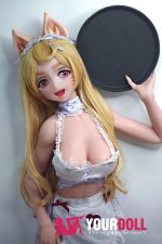 ElsaBabe 加古元子 AHR007 148cm-S ピンク肌 フルシリコン 猫娘 ケモノ系 メイド ラブドール - 画像 (8)