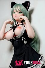 ElsaBabe 奈月飛鳥 AHR012 140cm-M ピンク肌 フルシリコン 猫系彼女 美人 ラブドール - 画像 (17)