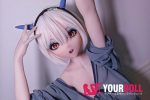 ElsaBabe 浅香萌里 RAD043 148cm-L ピンク肌 フルシリコン エルフ耳 白髪 巨乳 アニメドール - 画像 (17)