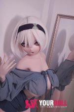 ElsaBabe 浅香萌里 RAD043 148cm-L ピンク肌 フルシリコン エルフ耳 白髪 巨乳 アニメドール - 画像 (12)