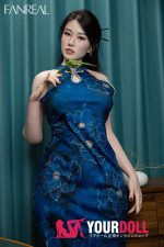 Fanreal Fei(霏) 170cm Gカップ 40kg Fair肌 フルシリコン チャイナドレス 艶美 高級 長身美女 ダッチワイフ - 画像 (13)