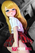 IROKEBIJIN Rio-B 110cm-Chubby Aカップ S-TPE製 ボディ選択可   White肌 赤面 エルフ耳 貧乳 エッチ アニメドール