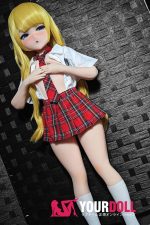 IROKEBIJIN Rio-B 110cm-Chubby Aカップ S-TPE製 ボディ選択可   White肌 赤面 エルフ耳 貧乳 エッチ アニメドール - 画像 (8)