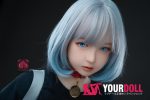 Momo 玲奈 150cm H028-A Cカップノーマル肌 顎機能付き クーデレ リアル ラブドール - 画像 (16)