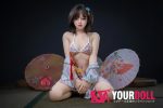 Momo  霜花 150cm H024-C Cカップノーマル肌 和風 清楚可憐 美乳 ラブドール - 画像 (19)
