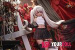 MOZU 小七 85cm 小胸 6kg 日焼け肌 画像通りの仕様 ビニールヘッド+TPEボディ 小悪魔系 エルフ耳 八重歯 アニメドール 新品 - 画像 (8)