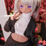 MOZU 小七 85cm 小胸 6kg 日焼け肌 画像通りの仕様 ビニールヘッド+TPEボディ 小悪魔系 エルフ耳 八重歯 アニメドール 新品