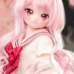 MOZU 珊瑚 65cm 3.5kg 画像と同じ仕様 ビニールヘッド+シリコンボディ 可愛い 猫口 制服 新品