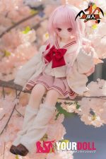MOZU 珊瑚 65cm 3.5kg 画像と同じ仕様 ビニールヘッド+シリコンボディ 可愛い 猫口 制服 新品 - 画像 (3)