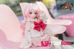 MOZU 珊瑚 65cm 3.5kg 画像と同じ仕様 ビニールヘッド+シリコンボディ 可愛い 猫口 制服 新品 - 画像 (12)