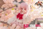 MOZU 珊瑚 65cm 3.5kg 画像と同じ仕様 ビニールヘッド+シリコンボディ 可愛い 猫口 制服 新品 - 画像 (11)