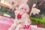 MOZU 珊瑚 65cm 3.5kg 画像と同じ仕様 ビニールヘッド+シリコンボディ 可愛い 猫口 制服 新品 - 画像 (13)