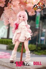 MOZU 珊瑚 65cm 3.5kg 画像と同じ仕様 ビニールヘッド+シリコンボディ 可愛い 猫口 制服 新品 - 画像 (7)