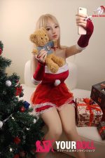 DOLLSENIOR 冷月(Lengyue) 163cm Eカップ ノーマル肌 フルシリコン 顎機能付き サンタガール 美人 ラブドール - 画像 (4)