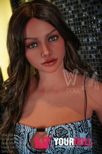WM Dolls Melean #SS194 154cm Aカップ 顎機能付き ブラウン肌 シリコンヘッド+S-TPEボディ 貧乳 ラブドール