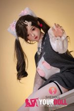 Shedoll Xixi(熙熙) 145cm Gカップ フルシリコン リアルな肌質感付き 顎機能追加可 愛嬌 隠れ巨乳 ラブドール 新品 - 画像 (8)