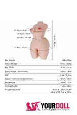 Tantaly Hannah Mini 5kg ホワイト肌 トルソー 巨乳 半身型 オナホール - 画像 (21)