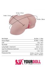 Tantaly Kylie 11.9kg ホワイト肌 トルソー 美尻 オナホール - 画像 (16)