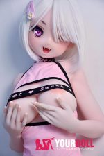 ElsaBabe 竹内由紀 RAD026 140cm-M ピンク肌 フルシリコン 白髪 ウィンク 愛嬌 ハート目 アニメドール - 画像 (4)