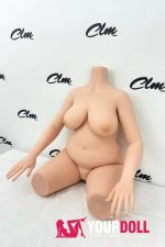 Climax #H74 33kg トルソー 2穴あり Cinnamon肌 巨乳 ゼリー胸&指関節&EVO骨格付き 半身ラブドール - 画像 (15)