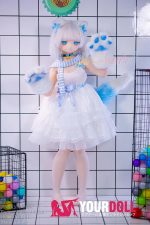 WM Dolls 露可 #Y011S 140cm Cカップ ビニール製ヘッド+シリコン製ボディ ノーマル肌 猫娘 弱気 可憐 アニメドール 新品 - 画像 (12)
