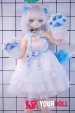 WM Dolls 露可 #Y011S 140cm Cカップ ビニール製ヘッド+シリコン製ボディ ノーマル肌 猫娘 弱気 可憐 アニメドール 新品 - 画像 (8)