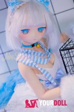 WM Dolls 露可 #Y011S 140cm Cカップ ビニール製ヘッド+シリコン製ボディ ノーマル肌 猫娘 弱気 可憐 アニメドール 新品