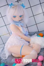 WM Dolls 露可 #Y011S 140cm Cカップ ビニール製ヘッド+シリコン製ボディ ノーマル肌 猫娘 弱気 可憐 アニメドール 新品 - 画像 (6)