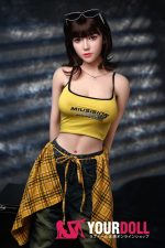 Orange in #996 168cm Eカップ White肌 シリコンヘッド+TPEボディ 顎機能付き アジア系 巨乳 美人 ラブドール 新品 - 画像 (13)