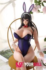 Otaku Doll 45cm 1.2KG 1穴あり ビニール製のヘッド+シリコンボディ 画像通りの服付き バニーシリーズ 巨乳 エッチ オナホール - 画像 (6)