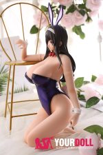 Otaku Doll 45cm 1.2KG 1穴あり ビニール製のヘッド+シリコンボディ 画像通りの服付き バニーシリーズ 巨乳 エッチ オナホール - 画像 (7)