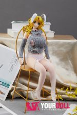 Otaku Doll 45cm 1.2KG 1穴あり ビニール製のヘッド+シリコンボディ 画像通りの服付き バニーシリーズ 巨乳 エッチ オナホール - 画像 (5)