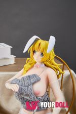 Otaku Doll 45cm 1.2KG 1穴あり ビニール製のヘッド+シリコンボディ 画像通りの服付き バニーシリーズ 巨乳 エッチ オナホール - 画像 (4)