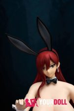 Otaku Doll 45cm 1.2KG 1穴あり ビニール製のヘッド+シリコンボディ 画像通りの服付き バニーシリーズ エッチ オナホール - 画像 (4)