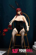 Otaku Doll 45cm 1.2KG 1穴あり ビニール製のヘッド+シリコンボディ 画像通りの服付き バニーシリーズ エッチ オナホール - 画像 (7)
