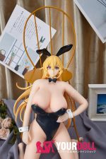 Otaku Doll 45cm 1.2KG 1穴あり ビニール製のヘッド+シリコンボディ 画像通りの服付き 巨乳 バニーシリーズ オナホール - 画像 (6)