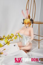 Otaku Doll 45cm 1.2KG 1穴あり ビニール製のヘッド+シリコンボディ 画像通りの服付き エロ バニーシリーズ オナホール - 画像 (9)