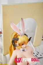 Otaku Doll 45cm 1.2KG 1穴あり ビニール製のヘッド+シリコンボディ 画像通りの服付き エロ バニーシリーズ オナホール - 画像 (5)