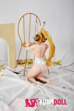 Otaku Doll 45cm 1.2KG 1穴あり ビニール製のヘッド+シリコンボディ 画像通りの服付き エロ バニーシリーズ オナホール - 画像 (14)