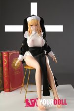 Otaku Doll 65cm 3KG 1穴あり ビニール製のヘッド+シリコンボディ 二種類の顔あり 画像通りの服x2付き シスター エロ オナホール - 画像 (9)