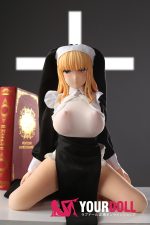 Otaku Doll 65cm 3KG 1穴あり ビニール製のヘッド+シリコンボディ 二種類の顔あり 画像通りの服x2付き シスター エロ オナホール