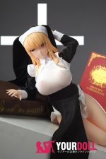 Otaku Doll 65cm 3KG 1穴あり ビニール製のヘッド+シリコンボディ 二種類の顔あり 画像通りの服x2付き シスター エロ オナホール - 画像 (2)