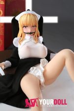 Otaku Doll 65cm 3KG 1穴あり ビニール製のヘッド+シリコンボディ 二種類の顔あり 画像通りの服x2付き シスター エロ オナホール - 画像 (5)