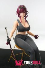 Otaku Doll 65cm 3KG 1穴あり ビニール製のヘッド+シリコンボディ 二種類の顔あり 画像通りの服付き コスプレ系 オナホール - 画像 (4)