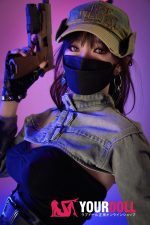 Sangedoll 彩月 #41 158cm Eカップ 顎機能追加可 フルシリコン リアルな肌質感付き かっこいい 美人 ラブドール - 画像 (3)