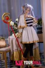 XY Doll Fleurine #BY012 158cm Dカップ フルシリコン ボディ選択可 コスプレ系 綺麗 エルフの付け耳 麻呂眉 ラブドール - 画像 (4)
