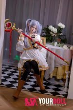 XY Doll Fleurine #BY012 158cm Dカップ フルシリコン ボディ選択可 コスプレ系 綺麗 エルフの付け耳 麻呂眉 ラブドール - 画像 (7)