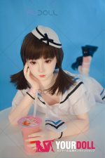 Fudoll 小樱桃 顎機能付き 135cm Aカップ フルシリコン ホワイト肌 ボディ選択可 セーラー服 未熟 無垢 ラブドール 新品 - 画像 (2)